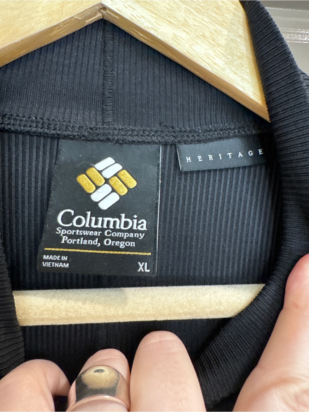 Columbia Black Ribbed Cropped Turtleneck - Picture 5 of 8